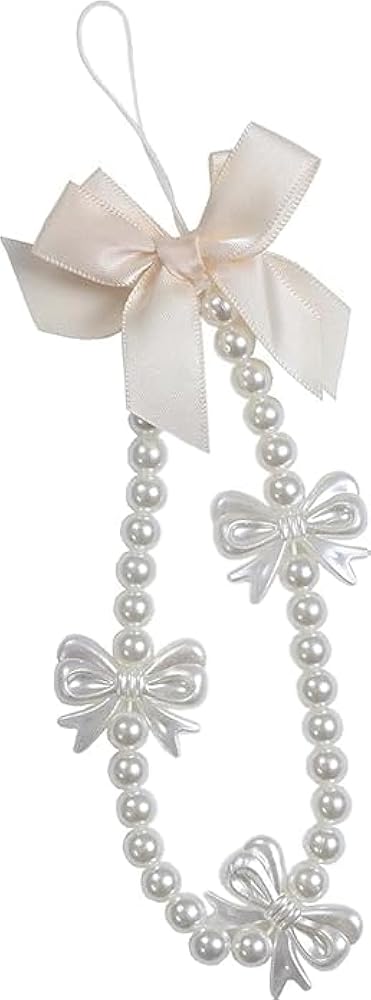 Amazon.com: Zenarao Pearl Butterfly Phone Charms & Strap